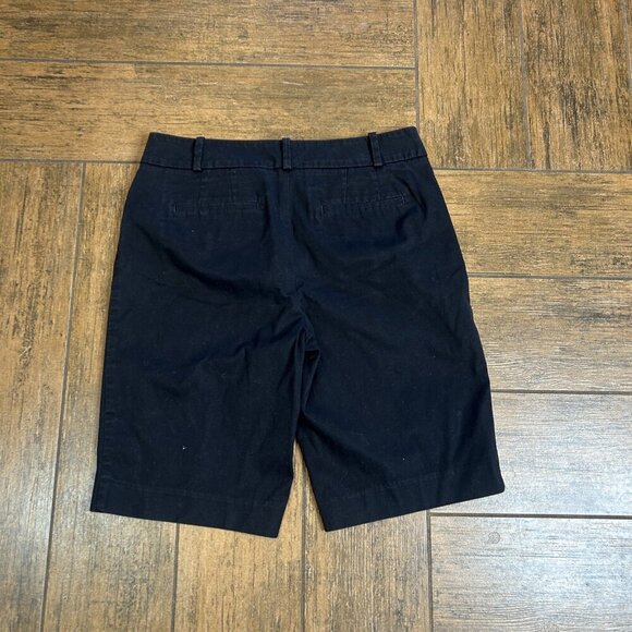 Talbots Black Casual Chino Bermuda Shorts Size 2 - Picture 6 of 8